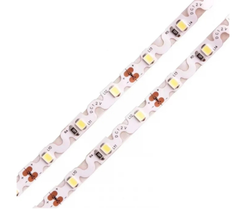 Bandă LED 12V - Banda LED 60 LED/m 12V 4000K IP20 - rolă pe fundal alb