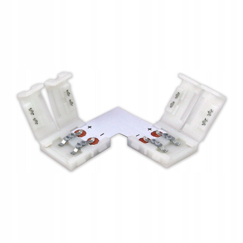Accesorii bandă LED - Conector banda LED în unghi de 8 mm, tip L - accesoriu bandă LED