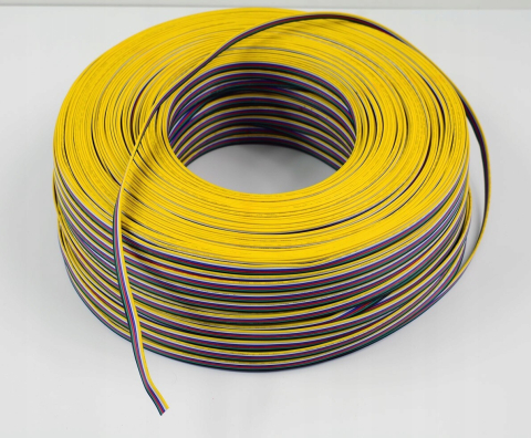 Accesorii bandă LED - Cablu banda LED RGBCCT cablu 6x0.22mm cu 6 fire - accesoriu bandă LED