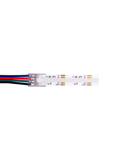 Accesorii bandă LED - Conector cu cablu banda led cob RGB 10mm 5.5A - accesoriu bandă LED