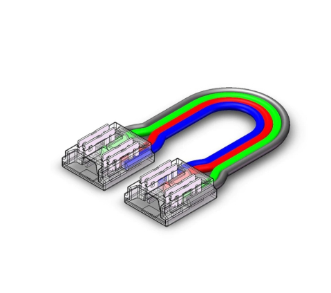 Accesorii bandă LED - Conector cu cablu banda led cob RGB 10mm 5.5A - accesoriu bandă LED