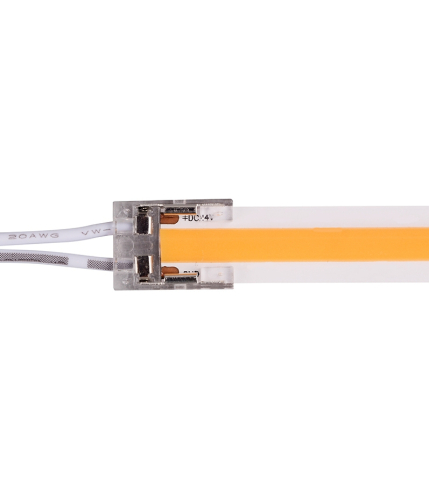 Accesorii bandă LED - Conector cu cablu 10mm incolor - accesoriu bandă LED