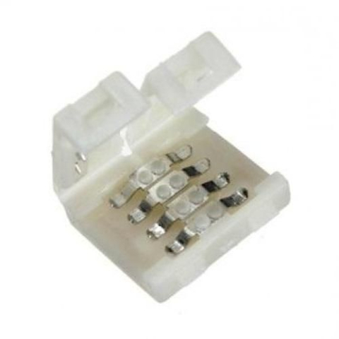 Accesorii bandă LED - Conector 10mm pentru banda led RGB 4 pini - accesoriu bandă LED