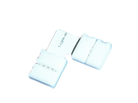 Accesorii bandă LED - Conector unghi L RGB 10mm + Clips - COLT - accesoriu bandă LED