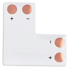 Accesorii bandă LED - Conector unghiular pentru benzi LED MONO de 8 mm - accesoriu bandă LED