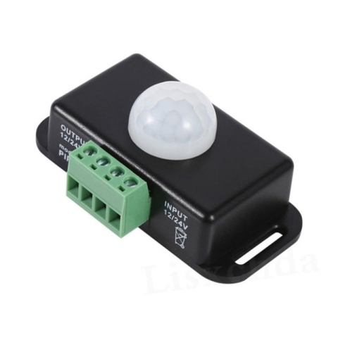 Controlere și dimmere - SENZOR PIR-8 COMUTATOR MISCARE 12V-24V/6A - accesoriu bandă LED