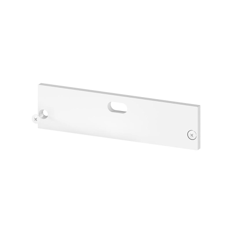 Profile aluminiu pentru bandă LED - Capac de capat din aluminiu cu gaura alb P20-1 - accesoriu profil LED