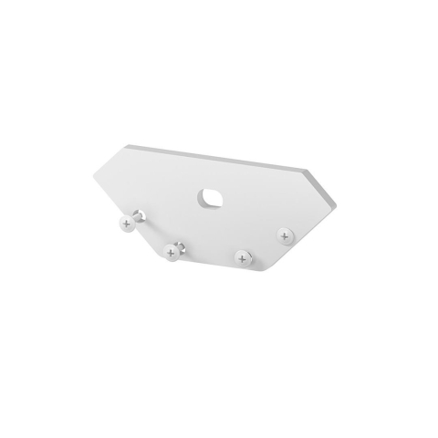 Accesorii pentru profile - Capac de capat din aluminiu P3-3 Alb - accesoriu profil LED