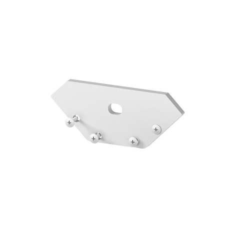 Accesorii pentru profile - Capac de capat din aluminiu P3-3 Gri - accesoriu profil LED