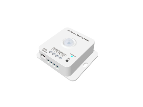 Senzori și comutatoare pentru bandă - Comutator PIR pentru bandă LED RF 2,4 GHz • 12-48V • 6A - E1-RC