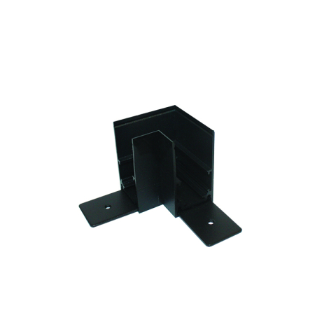 Conectori și accesorii 48V - Conector de colț pentru șină magnetică 48V • 90° - negru