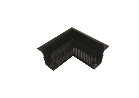 Conectori și accesorii 48V - Conector de colț pentru șină magnetică încastrată 48V • 90° - negru