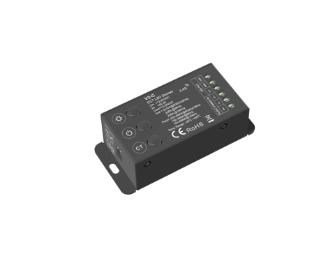 Controlere și receptoare - Controler LED CCT (alb reglabil) • 12-24V • 2×10A - V2-C