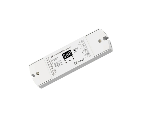 Controlere și receptoare - Controler LED DMX512 • 12-24V • 4×5A • 4 canale - D4-L
