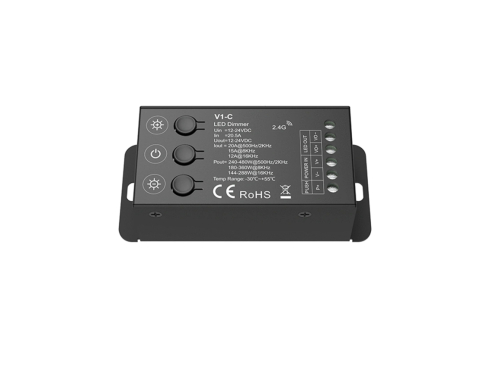 Controlere și receptoare - Controler LED monocolor • 12-24V • 20A - V1-C