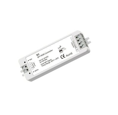 Controlere și receptoare - Controler LED pentru bandă digitală RGB • 5-24V • 8A - SC