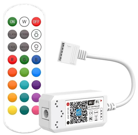 Controlere și receptoare - Controler LED RGB+W • WiFi / RF 2,4 GHz • 144W