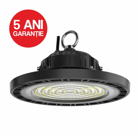 Corpuri industriale de hală - Corp industrial LED de hală 100W • 6400K • 14000lm • 90° • IP65 • Ø290 mm - aluminiu