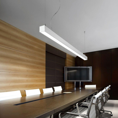 Corpuri liniare - Corp liniar LED 40W • 5000K • 4000lm • 270° • IP20 • 1195×50×70 mm - alb