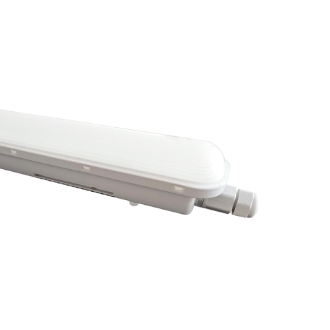 Iluminat industrial și stradal - Corp liniar LED Wimp 40W • 6500K • 5800lm • 120° • Ra80 • IP66 • IK10 • 1272 mm - plastic, alb