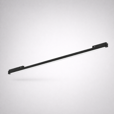Iluminat pe șină magnetică - Corp liniar magnetic 24V • 18W • 3000K • 674lm • 120° • Ra90 • 616mm - negru