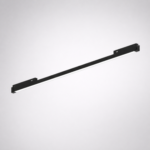 Iluminat pe șină magnetică - Corp liniar magnetic 24V • 9W • 3000K • 352lm • 120° • Ra90 • 316mm - negru