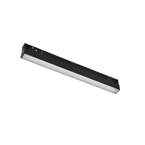 Iluminat pe șină magnetică - Corp liniar magnetic 48V • 10W • 3000K • 800lm • 110° • Ra90 • 300mm - cip Osram, negru