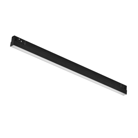 Iluminat pe șină magnetică - Corp liniar magnetic 48V • 20W • 4000K • 1750lm • 110° • Ra90 • 600mm - cip Osram, negru