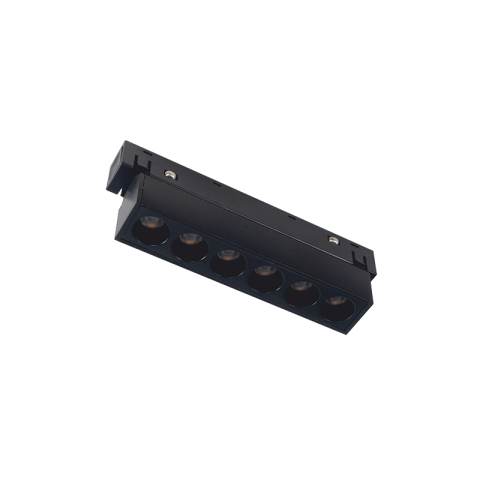 Șină magnetică 48V - Corp liniar magnetic 48V • 6W • 3000K • 500lm • 36° • Ra90 • 112mm - cip Osram, negru