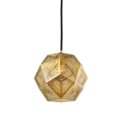 Corpuri de iluminat - Corp suspendat liniar LED Morocco 120 cm × H32 cm - metal, auriu