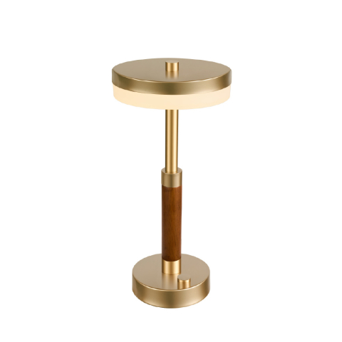 Veioze și lămpi de masă - Lampă LED de masă Asiatică 11W • 2700K • 715lm • 16,4 cm × H35 cm - aluminiu, auriu