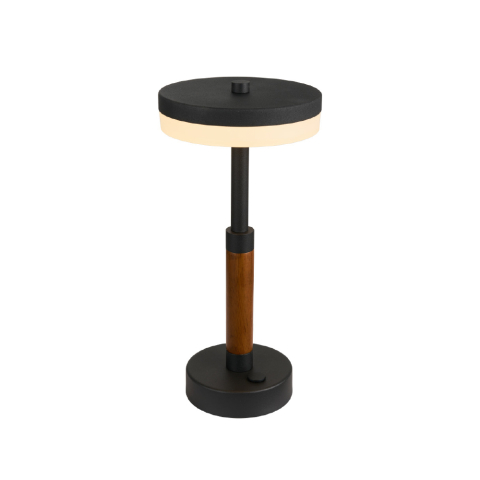 Veioze și lămpi de masă - Lampă LED de masă Asiatică 11W • 2700K • 715lm • 16,4 cm × H35 cm - aluminiu, negru