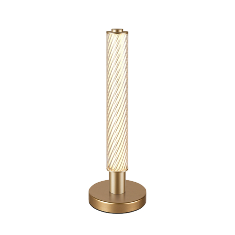 Veioze și lămpi de masă - Lampă LED de masă Mystique 7W • 2700K • 420lm • 12 cm × H38,5 cm - aluminiu, auriu