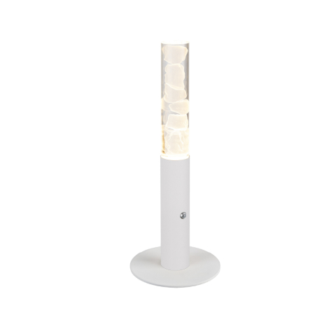 Veioze și lămpi de masă - Lampă LED de masă Oasis 7W • 2700K • 350lm • 15 cm × H38 cm - aluminiu, alb