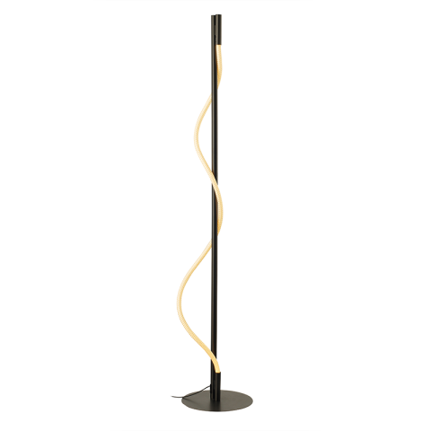 Lampadare - Lampadar LED de podea Malpo 20W • 3000K • 690lm - metal, silicon, negru