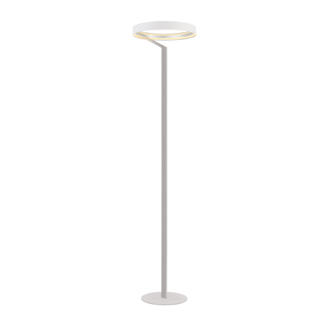 Lampadare - Lampadar LED de podea Rollie 43W • 2700K • 2150lm • 38,5 cm × H170 cm - aluminiu, alb