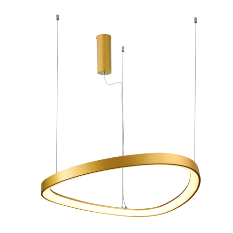 Corpuri de iluminat - Lustră LED Harmony 73W • CCT reglabil • 5800lm • Ø80 cm × H120 cm - aluminiu, auriu
