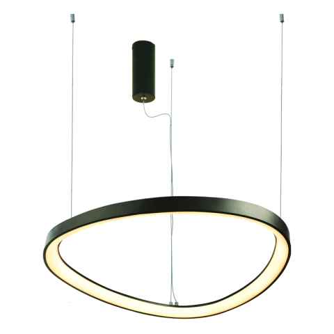 Corpuri de iluminat - Lustră LED Harmony 73W • CCT reglabil • 5800lm • Ø80 cm × H120 cm - aluminiu, negru
