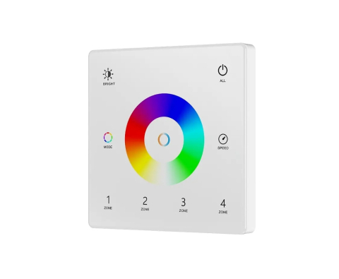 Telecomenzi și panouri - Panou de perete LED RGB+CCT • 4 zone - TW5-4(W)