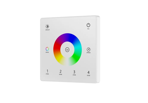 Telecomenzi și panouri - Panou de perete LED RGB+W • 4 zone - TW4-4(W)
