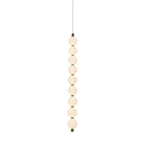 Lustre și pendule - Pendul LED 14W • 3000K • 1050lm - aluminiu, acril, auriu
