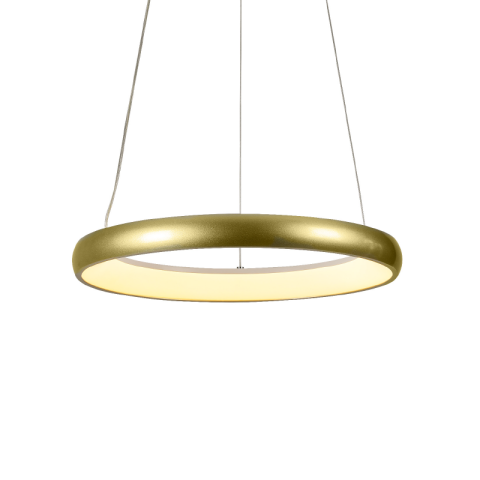 Corpuri de iluminat - Pendul LED 24W • CCT reglabil • 1900lm - metal, acril, auriu