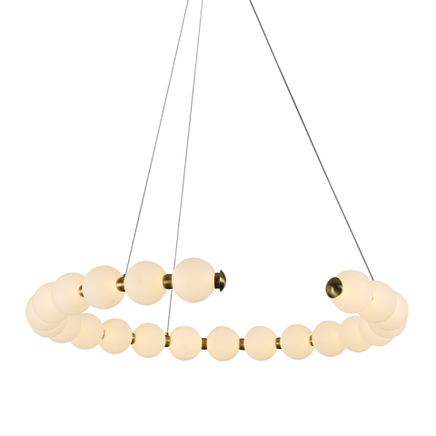 Lustre și pendule - Pendul LED 30W • 3000K • 2200lm - aluminiu, acril, auriu