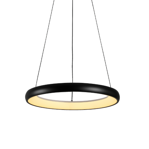 Lustre și pendule - Pendul LED 32W • CCT reglabil • 2500lm - metal, acril, negru