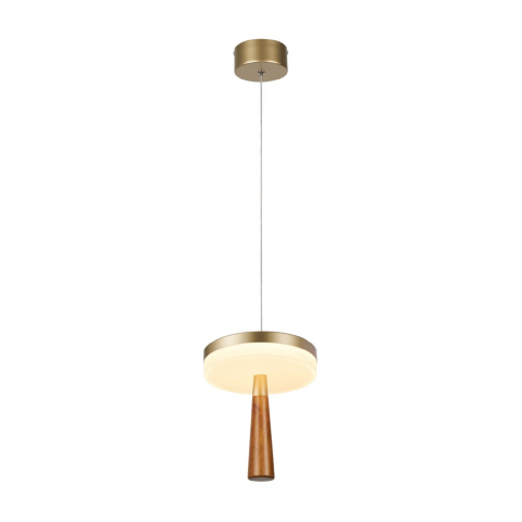 Lustre și pendule - Pendul LED Asiatică 11W • CCT reglabil • 715lm • Ø16,4 cm × H150 cm - aluminiu, auriu