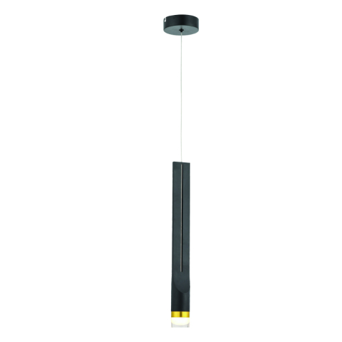 Lustre și pendule - Pendul LED Estrela 5W • 3000K • 300lm • Ø6 cm × H228 cm - metal, negru