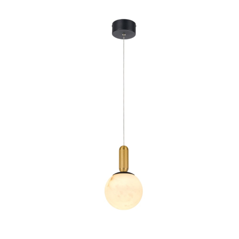 Lustre și pendule - Pendul LED Marbella 11W • CCT reglabil • 715lm • 14 cm × H150 cm - aluminiu, negru
