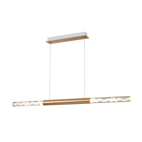 Lustre și pendule - Pendul LED Oasis 15W • CCT reglabil • 750lm • 73,8 cm × H150 cm - aluminiu, alb