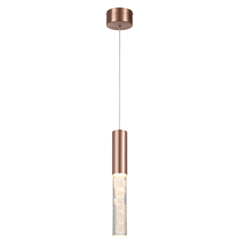 Lustre și pendule - Pendul LED Oasis 7W • CCT reglabil • 350lm • 5 cm × H150 cm - aluminiu, bronz
