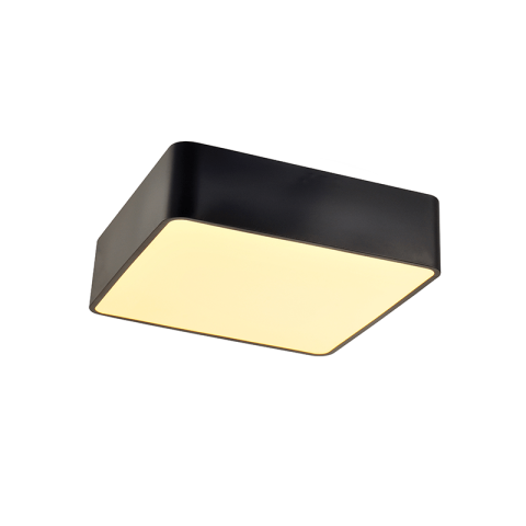 Plafoniere - Plafonieră LED Emery 40W • CCT reglabil • 4000lm • 48 cm × H13 cm - metal, negru